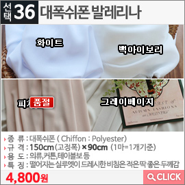 대폭쉬폰 발레리나 화이트