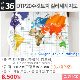 DTP20수컷트지 컬러세계지도