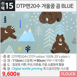 DTP면20수 겨울꿈 곰 BLUE