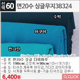 면20수 싱글무지38324 빈그린