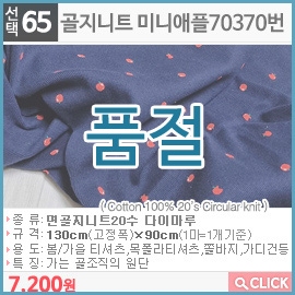 골지니트 미니애플70370번