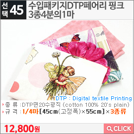 수입패키지DTP페어리 핑크3종4분의1마